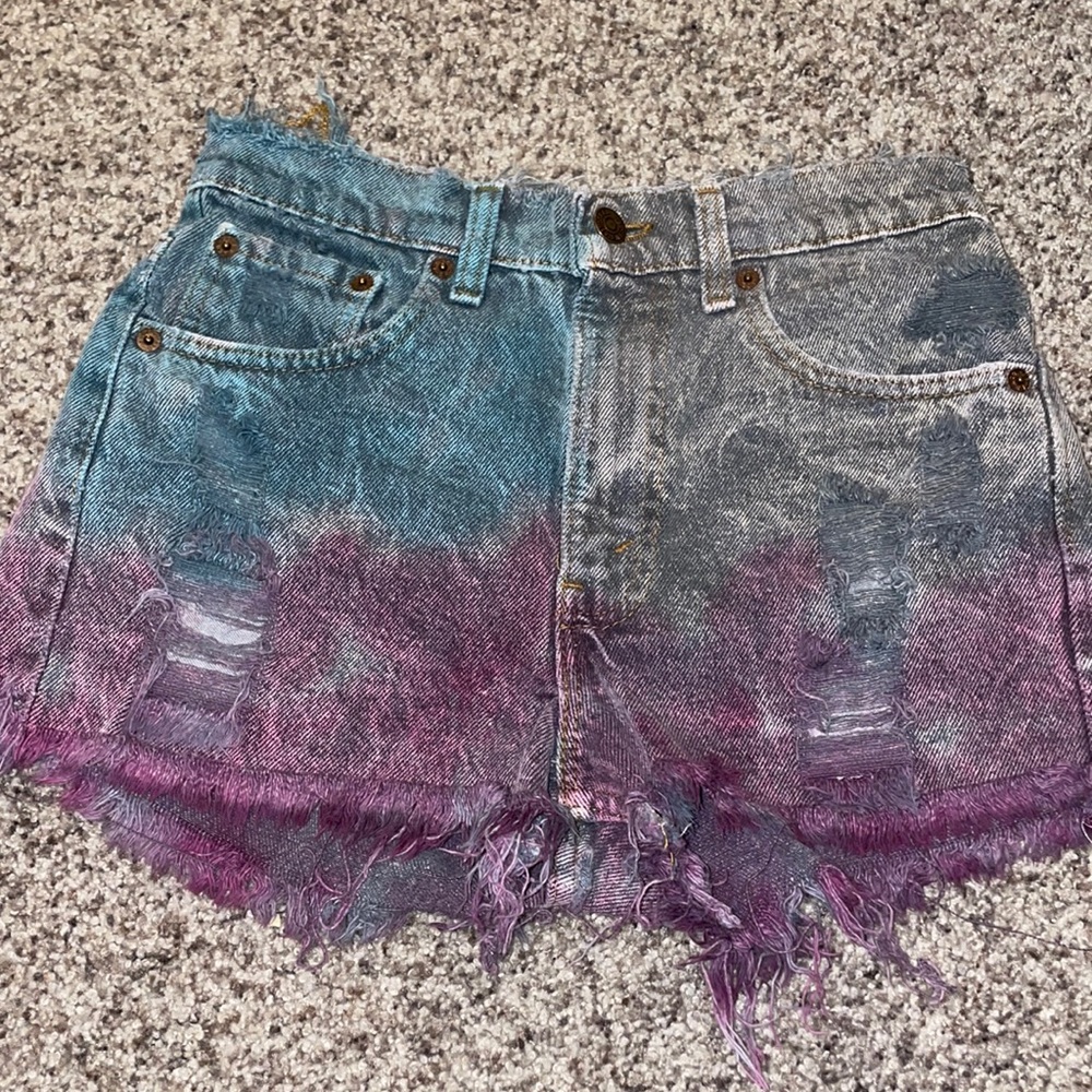 Levi’s Vintage Tie Dye Denim Shorts